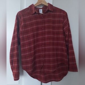 Abound Rust Plaid Button-Up Shirt